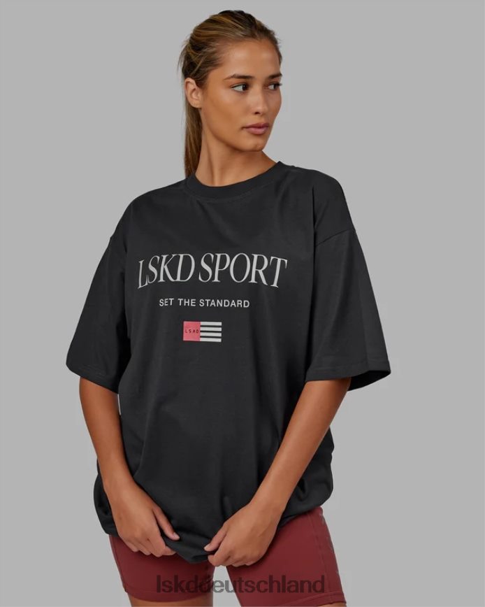 unisex LSKD Flaggen-Schwergewichts-T-Shirt in Übergröße – Phantom Bekleidung VD2NLV298