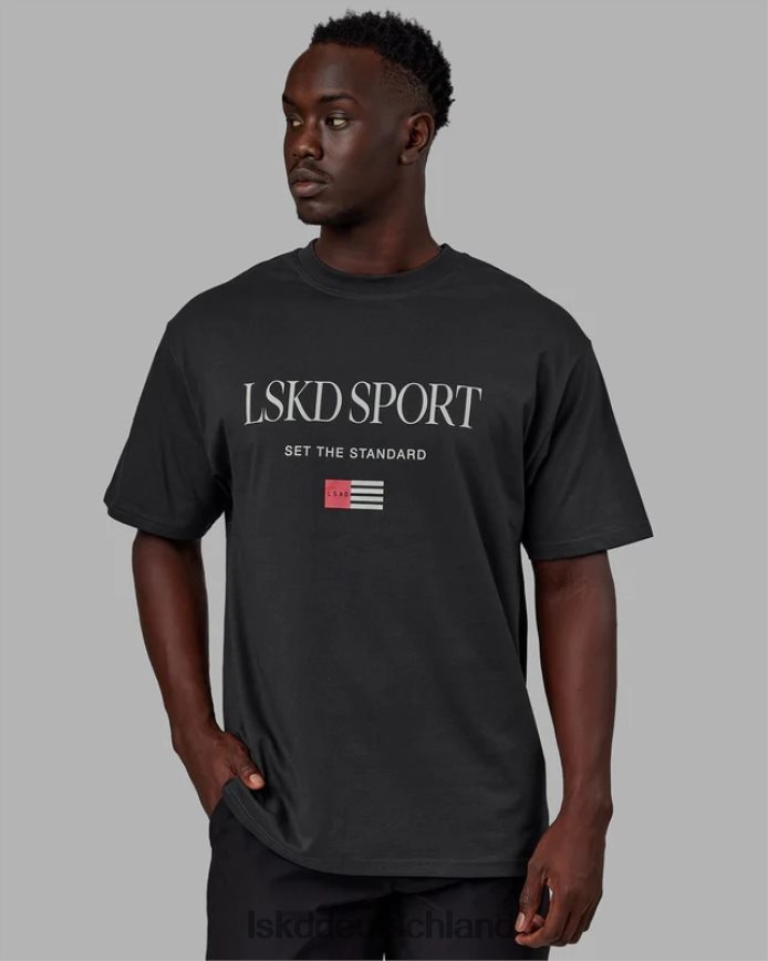 unisex LSKD Flaggen-Schwergewichts-T-Shirt in Übergröße – Phantom Bekleidung VD2NLV298