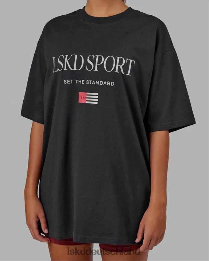 unisex LSKD Flaggen-Schwergewichts-T-Shirt in Übergröße – Phantom Bekleidung VD2NLV298
