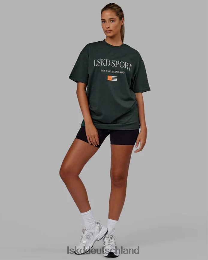 unisex LSKD Flaggen-Schwergewichts-T-Shirt in Übergröße – Vitalgrün Bekleidung VD2NLV280