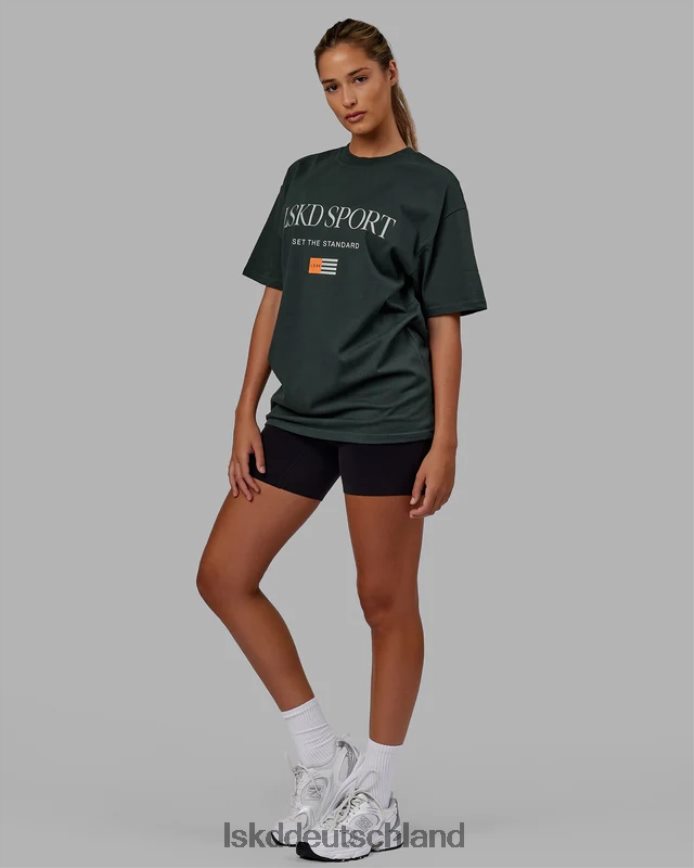 unisex LSKD Flaggen-Schwergewichts-T-Shirt in Übergröße – Vitalgrün Bekleidung VD2NLV280
