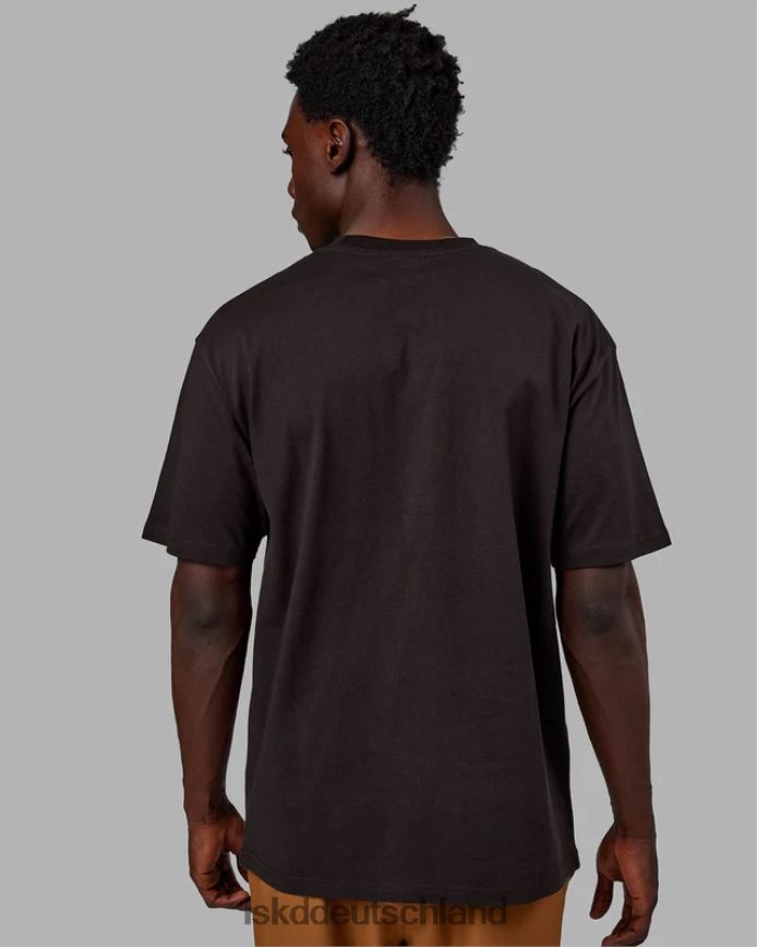 unisex LSKD Flaggen-Schwergewichts-T-Shirt in Übergröße – dunkles Walnussholz Bekleidung VD2NLV250