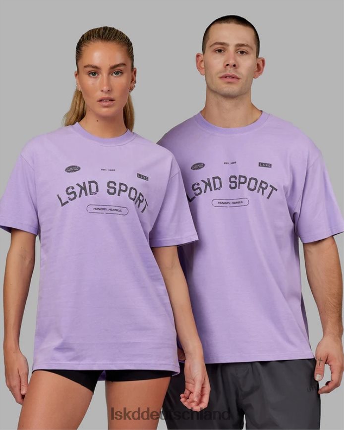unisex LSKD Freiwurf-Schwergewichts-T-Shirt in Übergröße – Peak Purple Bekleidung VD2NLV288