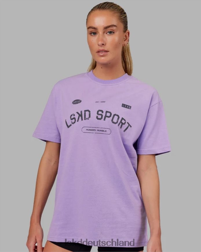 unisex LSKD Freiwurf-Schwergewichts-T-Shirt in Übergröße – Peak Purple Bekleidung VD2NLV288