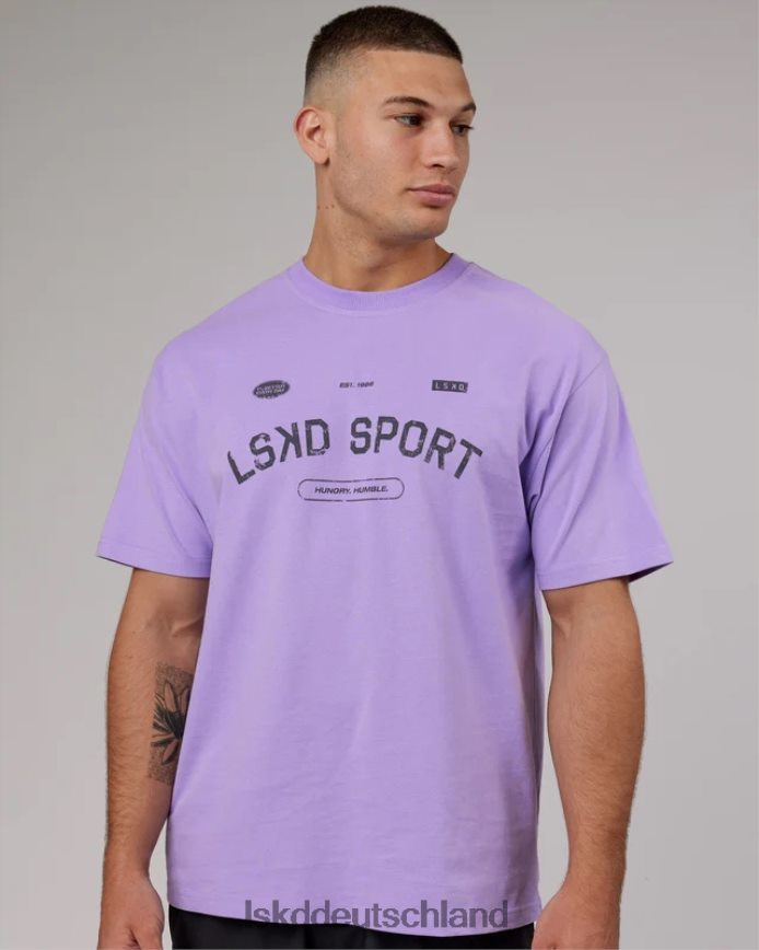 unisex LSKD Freiwurf-Schwergewichts-T-Shirt in Übergröße – Peak Purple Bekleidung VD2NLV288