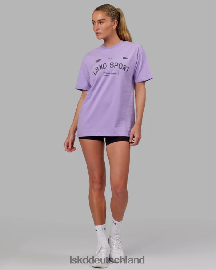 unisex LSKD Freiwurf-Schwergewichts-T-Shirt in Übergröße – Peak Purple Bekleidung VD2NLV288