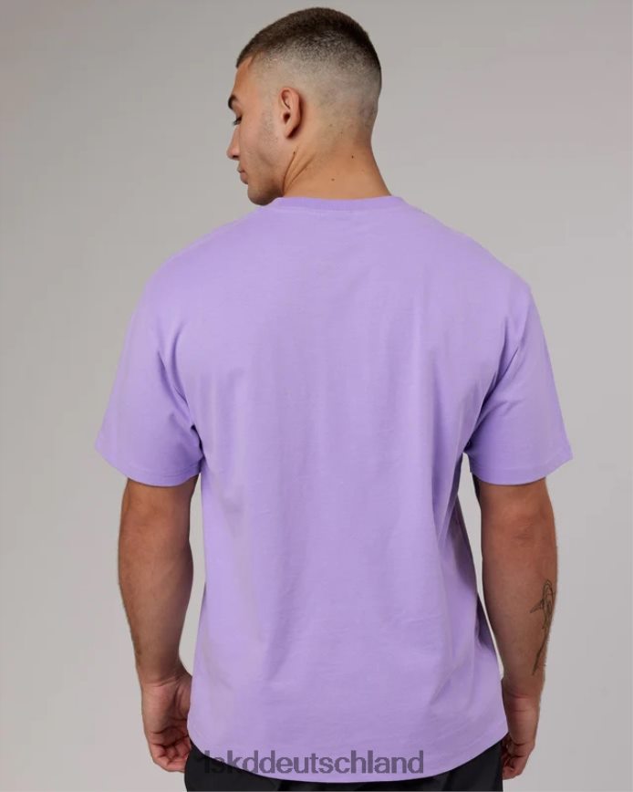 unisex LSKD Freiwurf-Schwergewichts-T-Shirt in Übergröße – Peak Purple Bekleidung VD2NLV288