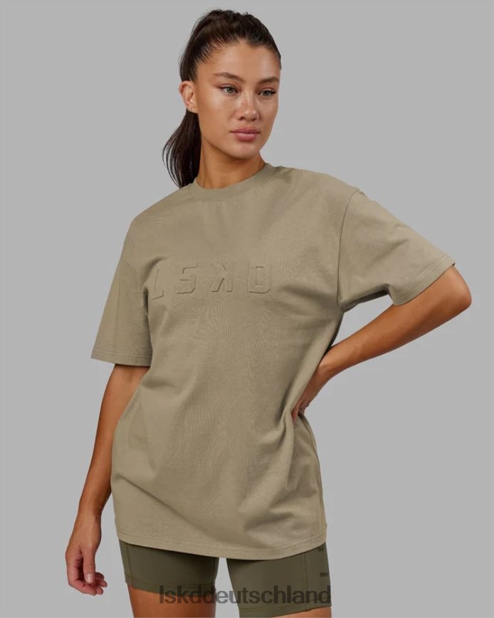 unisex LSKD Geprägtes, schweres T-Shirt in Übergröße – Lorbeereiche Bekleidung VD2NLV260