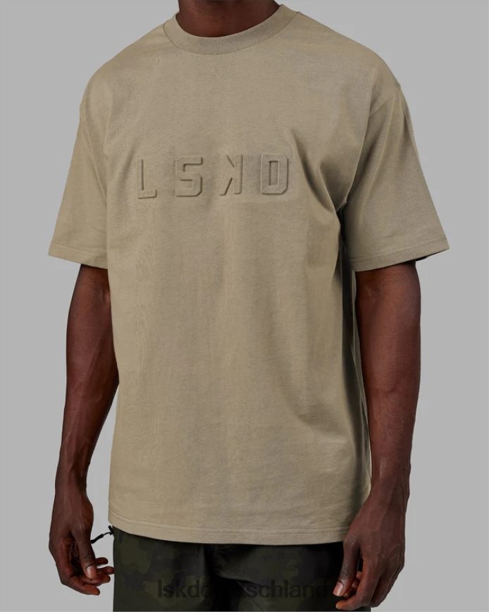 unisex LSKD Geprägtes, schweres T-Shirt in Übergröße – Lorbeereiche Bekleidung VD2NLV260