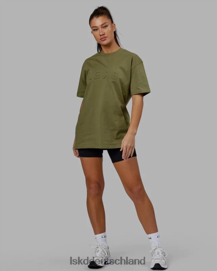 unisex LSKD Geprägtes, schweres T-Shirt in Übergröße – Moosstein Bekleidung VD2NLV219