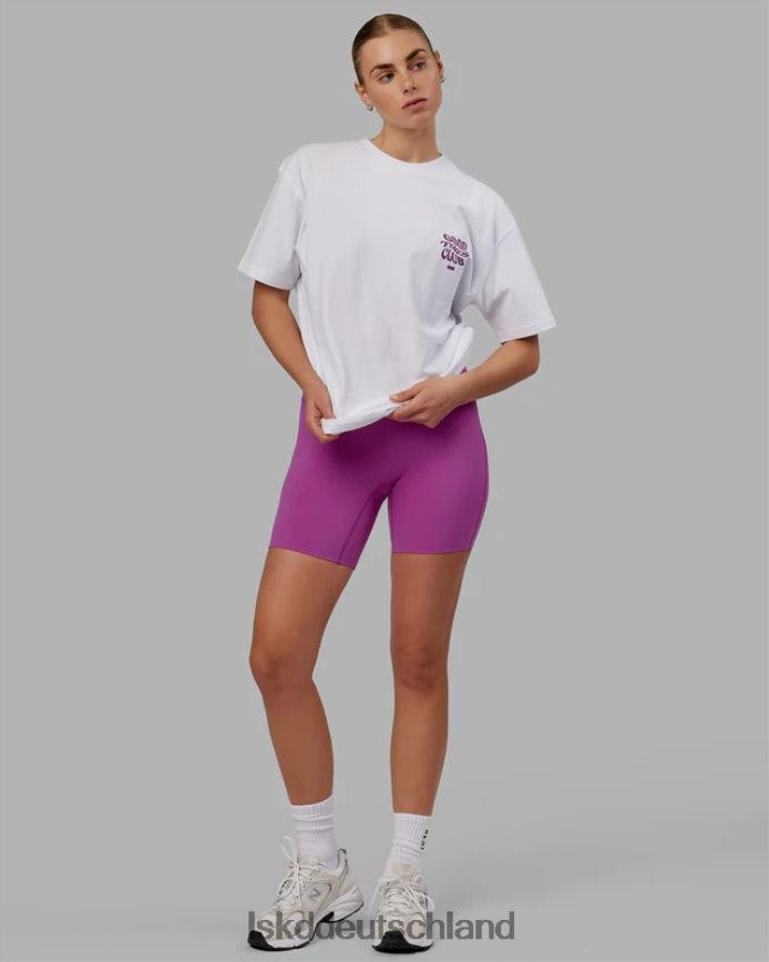 unisex LSKD Good Times Schwergewichts-T-Shirt in Übergröße – Weiß-Orchidee Bekleidung VD2NLV226