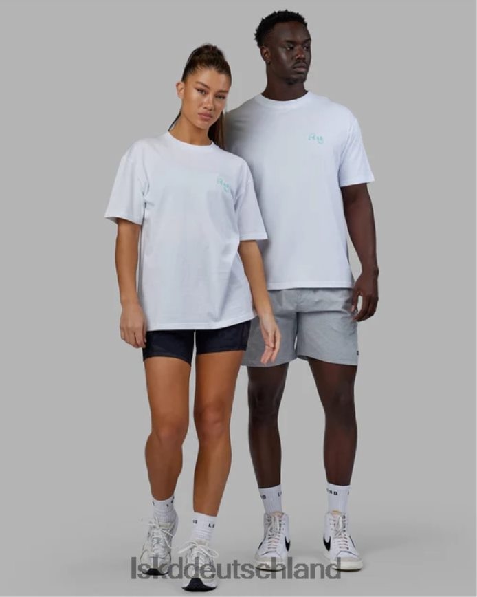 unisex LSKD Journey T-Shirt in Übergröße – weiß Bekleidung VD2NLV224