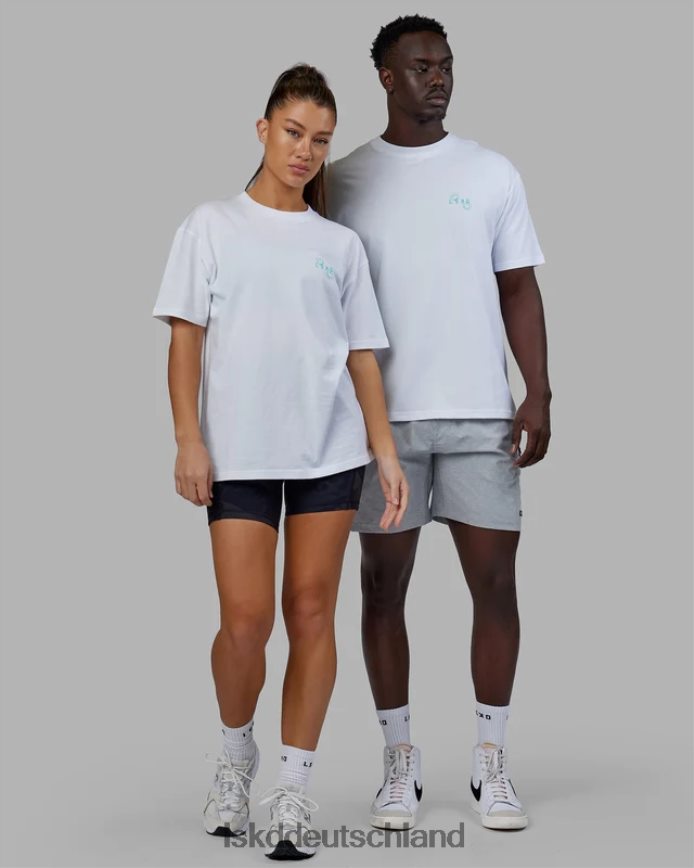 unisex LSKD Journey T-Shirt in Übergröße – weiß Bekleidung VD2NLV224