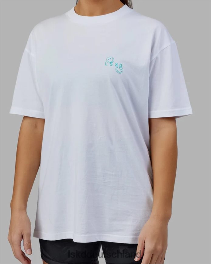 unisex LSKD Journey T-Shirt in Übergröße – weiß Bekleidung VD2NLV224