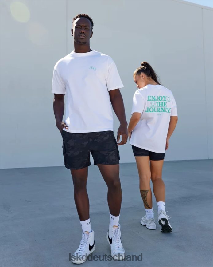 unisex LSKD Journey T-Shirt in Übergröße – weiß Bekleidung VD2NLV224