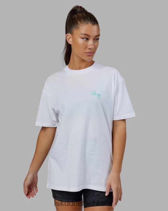 unisex LSKD Journey T-Shirt in Übergröße – weiß Bekleidung VD2NLV224