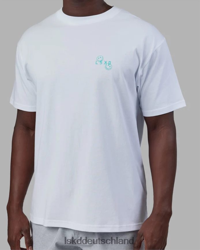 unisex LSKD Journey T-Shirt in Übergröße – weiß Bekleidung VD2NLV224