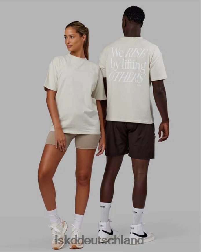 unisex LSKD Lift-up-Flexcotton-T-Shirt in Übergröße – Knochen Bekleidung VD2NLV235