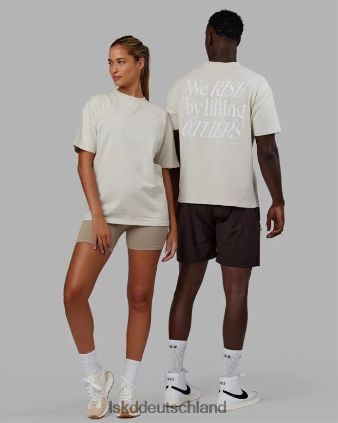 unisex LSKD Lift-up-Flexcotton-T-Shirt in Übergröße – Knochen Bekleidung VD2NLV235