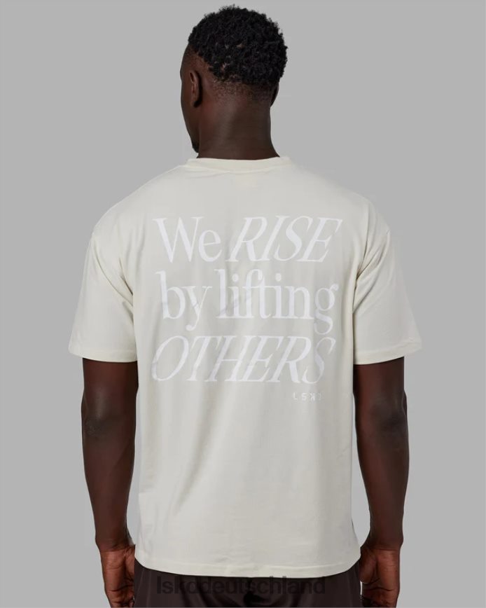 unisex LSKD Lift-up-Flexcotton-T-Shirt in Übergröße – Knochen Bekleidung VD2NLV235