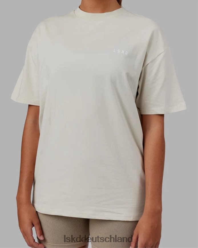 unisex LSKD Lift-up-Flexcotton-T-Shirt in Übergröße – Knochen Bekleidung VD2NLV235