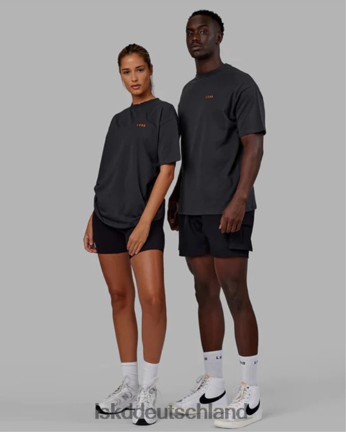 unisex LSKD Lift-up-Flexcotton-T-Shirt in Übergröße – phantomsüßes Mandarin Bekleidung VD2NLV253