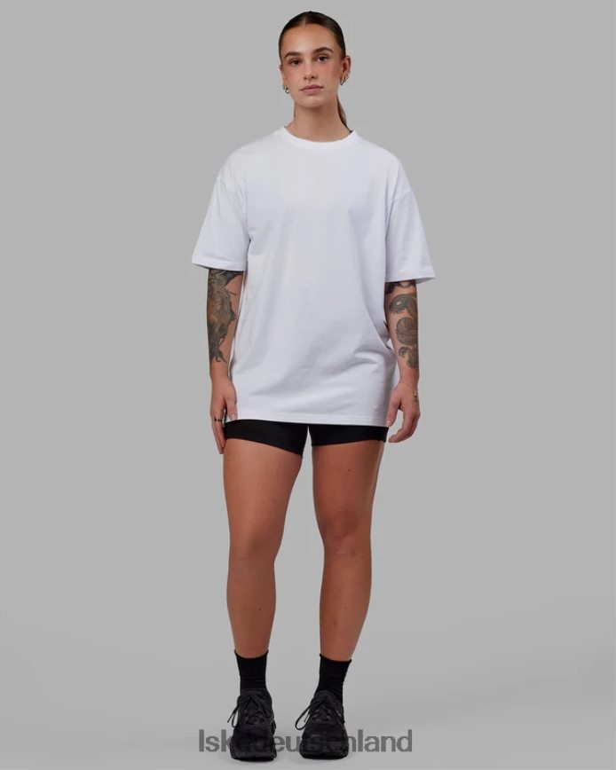 unisex LSKD Love the Run flxcotton T-Shirt in Übergröße – weiß-schwarz Bekleidung VD2NLV272