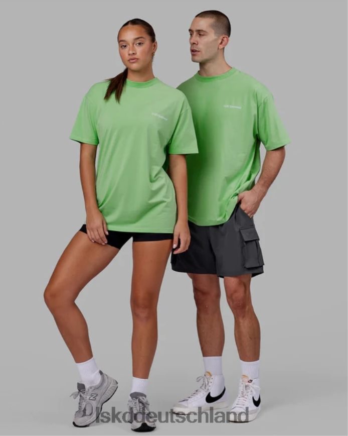 unisex LSKD Motion Flxcotton T-Shirt in Übergröße – Apfelminze Bekleidung VD2NLV311