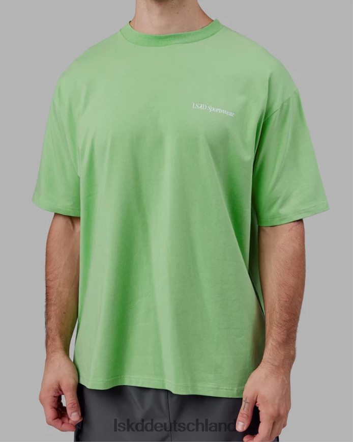 unisex LSKD Motion Flxcotton T-Shirt in Übergröße – Apfelminze Bekleidung VD2NLV311