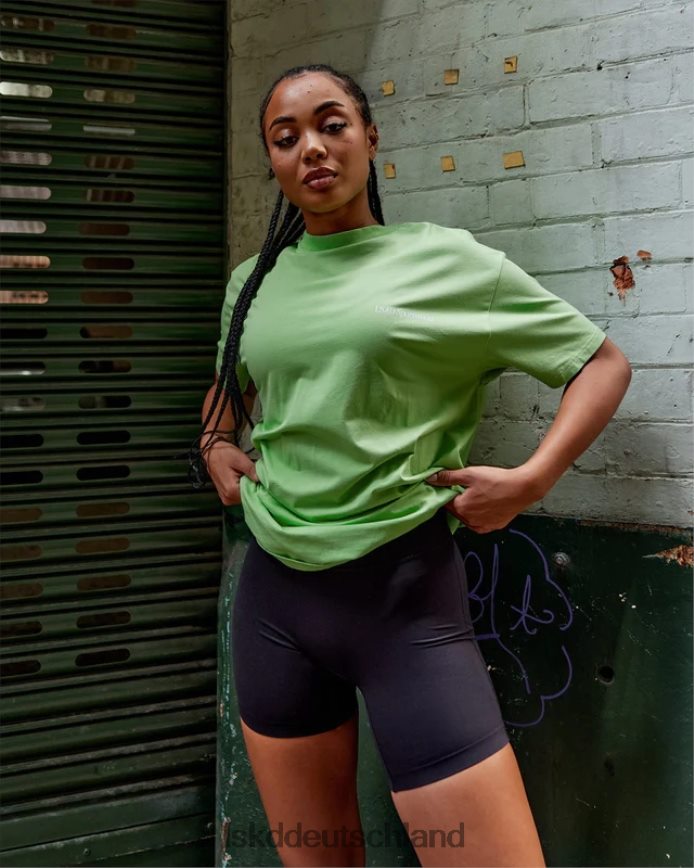unisex LSKD Motion Flxcotton T-Shirt in Übergröße – Apfelminze Bekleidung VD2NLV311