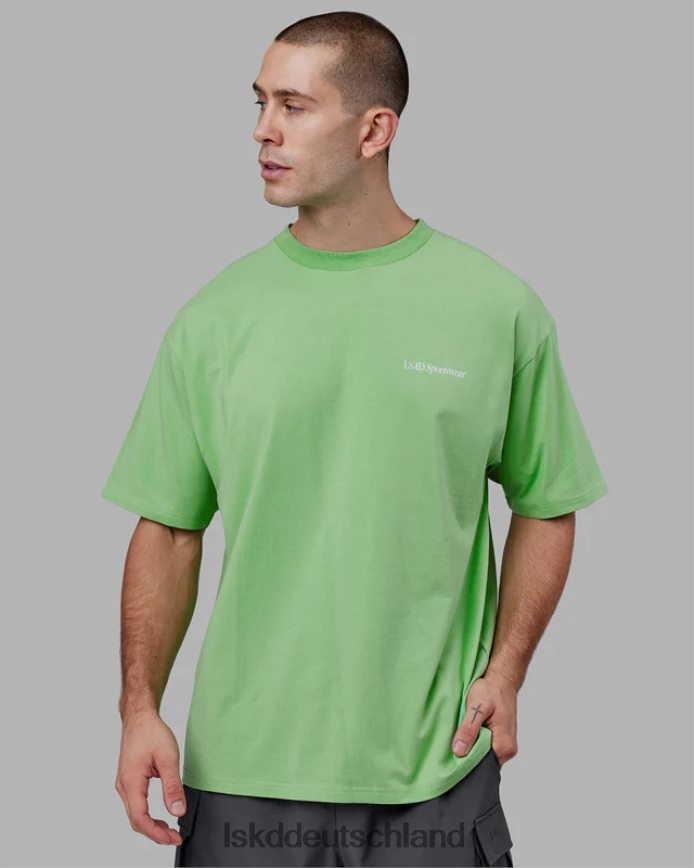 unisex LSKD Motion Flxcotton T-Shirt in Übergröße – Apfelminze Bekleidung VD2NLV311
