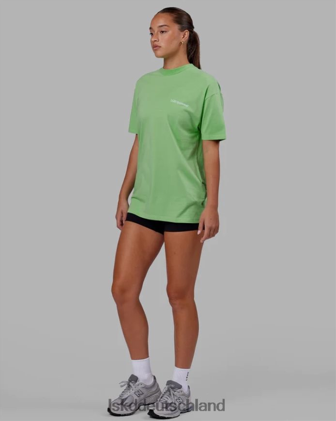 unisex LSKD Motion Flxcotton T-Shirt in Übergröße – Apfelminze Bekleidung VD2NLV311