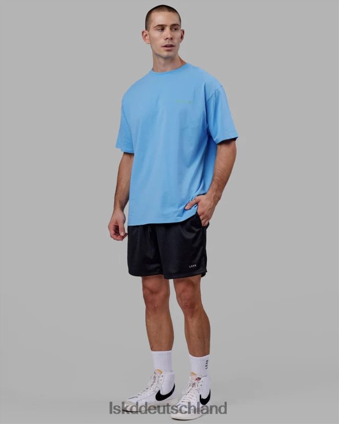 unisex LSKD Motion Flxcotton T-Shirt in Übergröße – Azurblau Bekleidung VD2NLV252