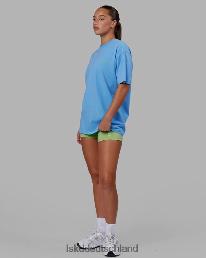 unisex LSKD Motion Flxcotton T-Shirt in Übergröße – Azurblau Bekleidung VD2NLV252