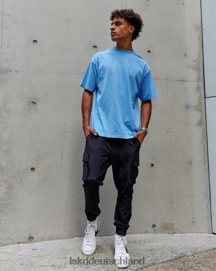 unisex LSKD Motion Flxcotton T-Shirt in Übergröße – Azurblau Bekleidung VD2NLV252