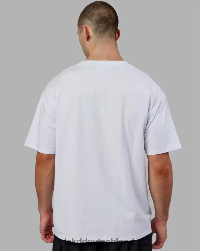 unisex LSKD Sportabteilung T-Shirt in Übergröße - weiß-rot Bekleidung VD2NLV276