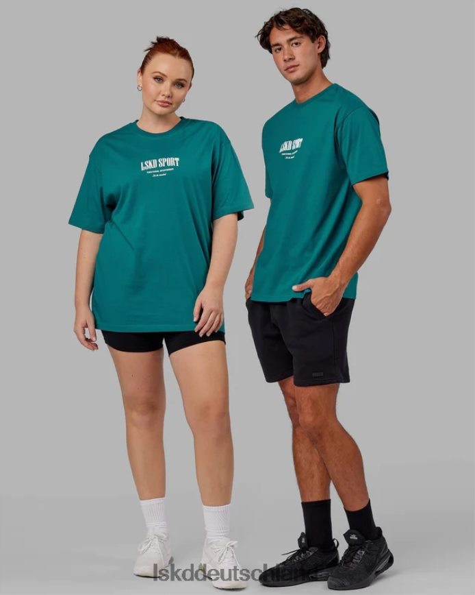 unisex LSKD Standard-Schwergewichts-T-Shirt in Übergröße – Deep Lake Bekleidung VD2NLV322