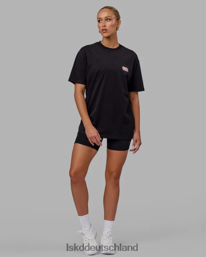 unisex LSKD Strahlendes Schwergewichts-T-Shirt in Übergröße – Schwarz Bekleidung VD2NLV243