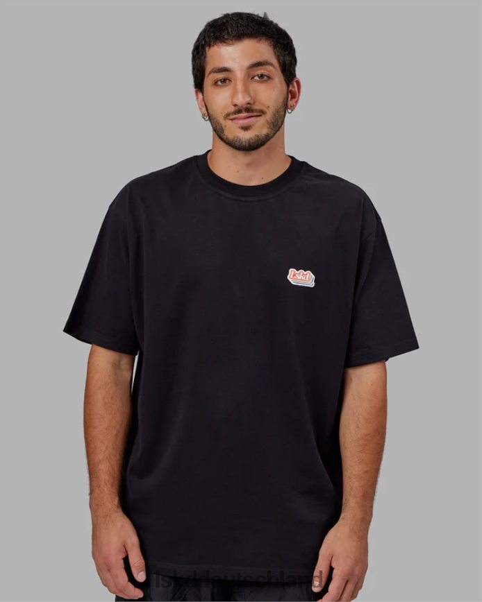 unisex LSKD Strahlendes Schwergewichts-T-Shirt in Übergröße – Schwarz Bekleidung VD2NLV243