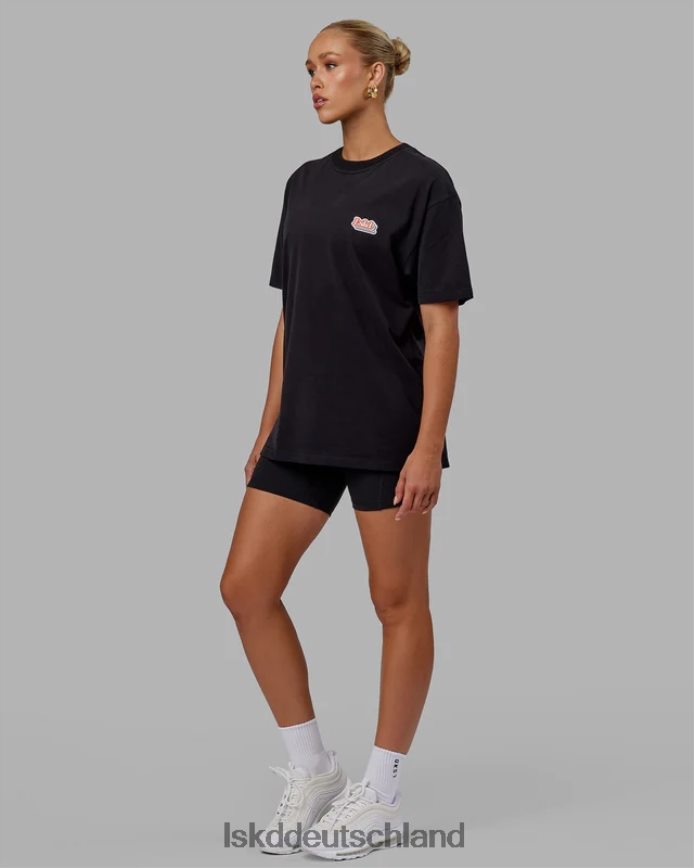unisex LSKD Strahlendes Schwergewichts-T-Shirt in Übergröße – Schwarz Bekleidung VD2NLV243