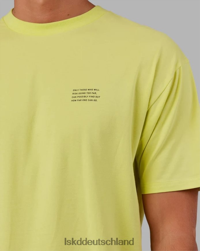 unisex LSKD Streben Sie nach Flxcotton-T-Shirt in Übergröße – Zitrusgrün Bekleidung VD2NLV308