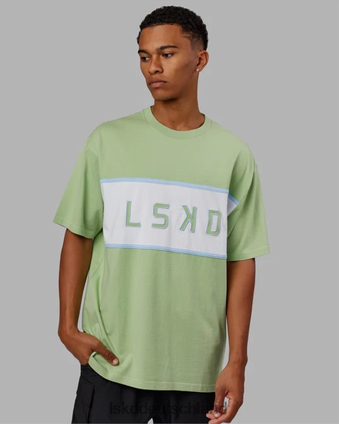 unisex LSKD ausgerichtetes schweres T-Shirt in Übergröße – grüne Abb Bekleidung VD2NLV248