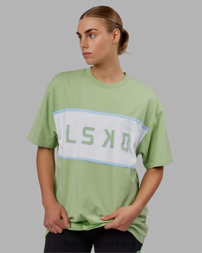 unisex LSKD ausgerichtetes schweres T-Shirt in Übergröße – grüne Abb Bekleidung VD2NLV248