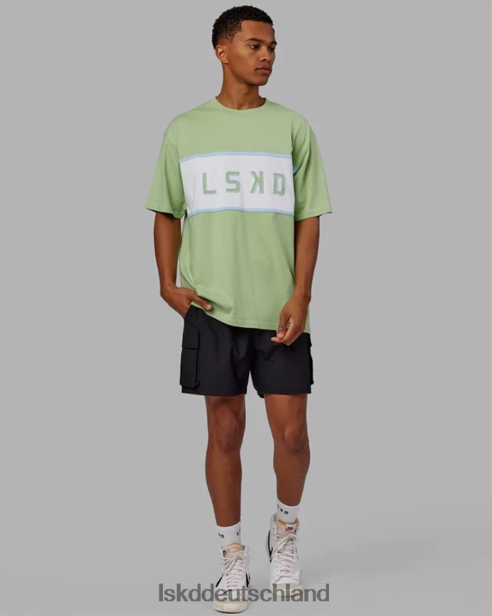 unisex LSKD ausgerichtetes schweres T-Shirt in Übergröße – grüne Abb Bekleidung VD2NLV248