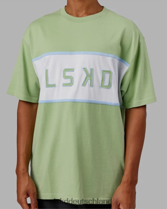 unisex LSKD ausgerichtetes schweres T-Shirt in Übergröße – grüne Abb Bekleidung VD2NLV248