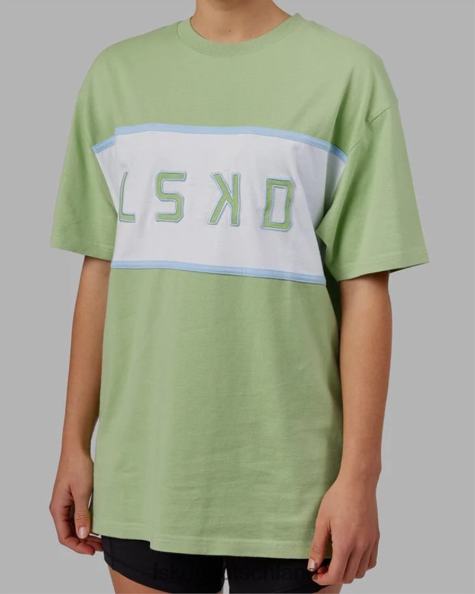 unisex LSKD ausgerichtetes schweres T-Shirt in Übergröße – grüne Abb Bekleidung VD2NLV248