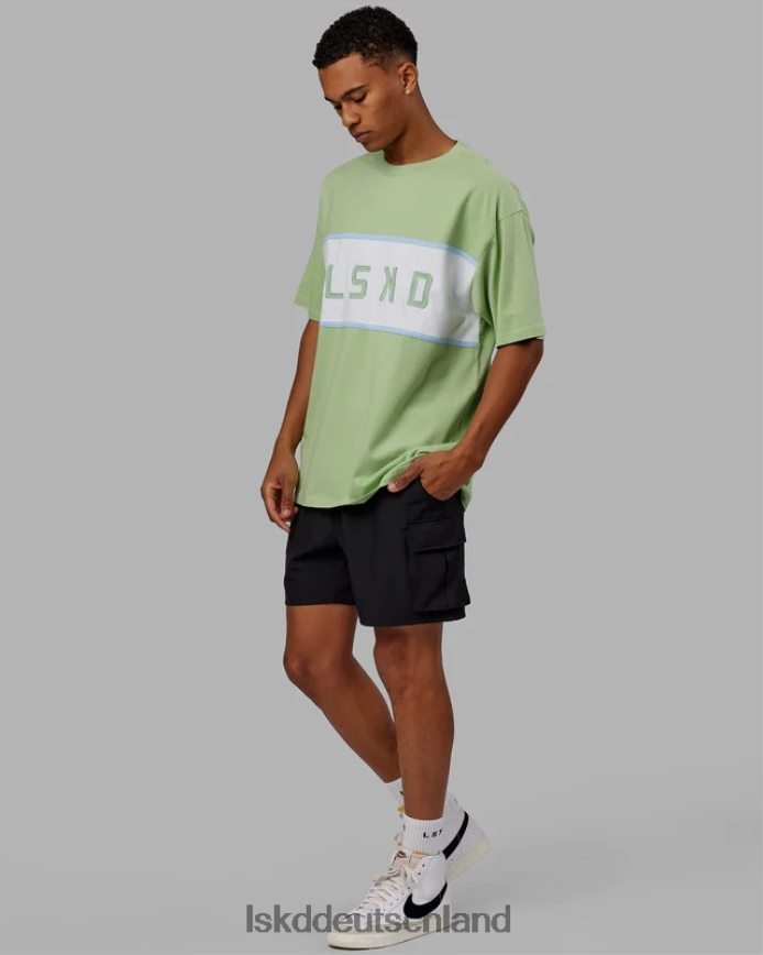 unisex LSKD ausgerichtetes schweres T-Shirt in Übergröße – grüne Abb Bekleidung VD2NLV248
