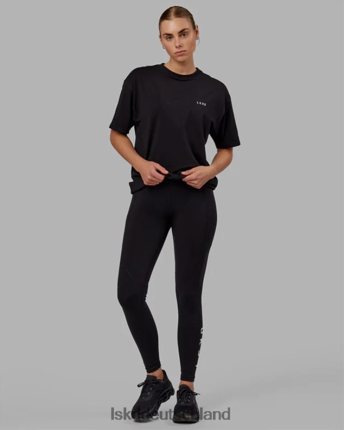 unisex LSKD vs1 flxcotton T-Shirt in Übergröße – schwarz-weiß Bekleidung VD2NLV241