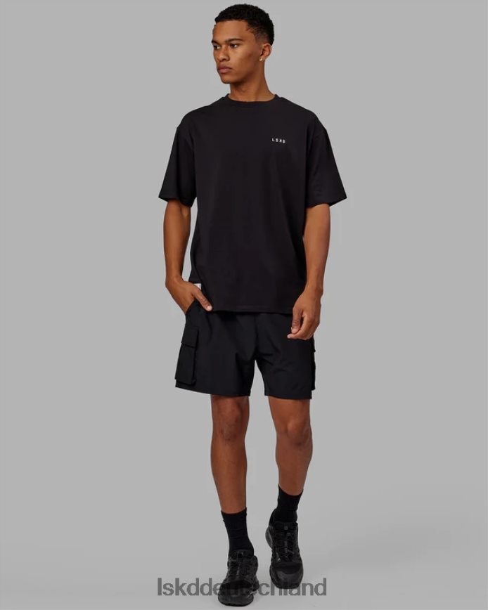 unisex LSKD vs4 flxcotton T-Shirt in Übergröße – schwarz-weiß Bekleidung VD2NLV245