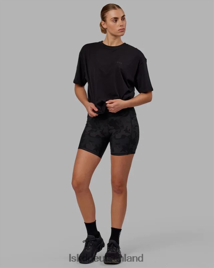 unisex LSKD vs5 flxcotton T-Shirt in Übergröße – Schwarz-Schwarz Bekleidung VD2NLV231